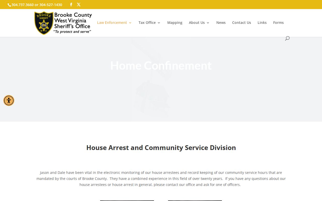 Brooke County released inmate home-confinement information